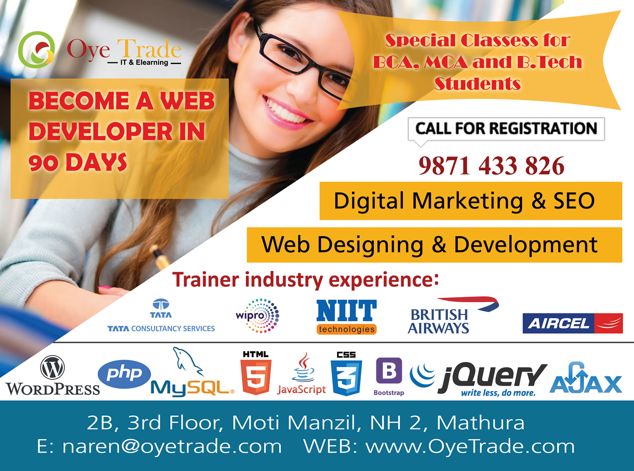 Website Designing and Development course